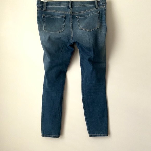 Liz Lange Maternity for Target Jeans Women Size S Blue Ankle Skinny Distressed - Picture 2 of 9